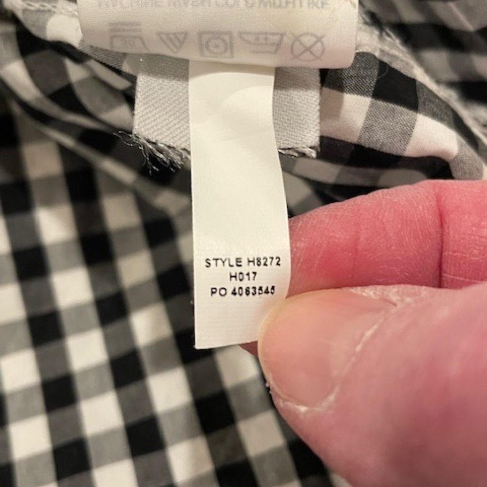 Madewell - Gingham Play Button Down Size Small - image 6